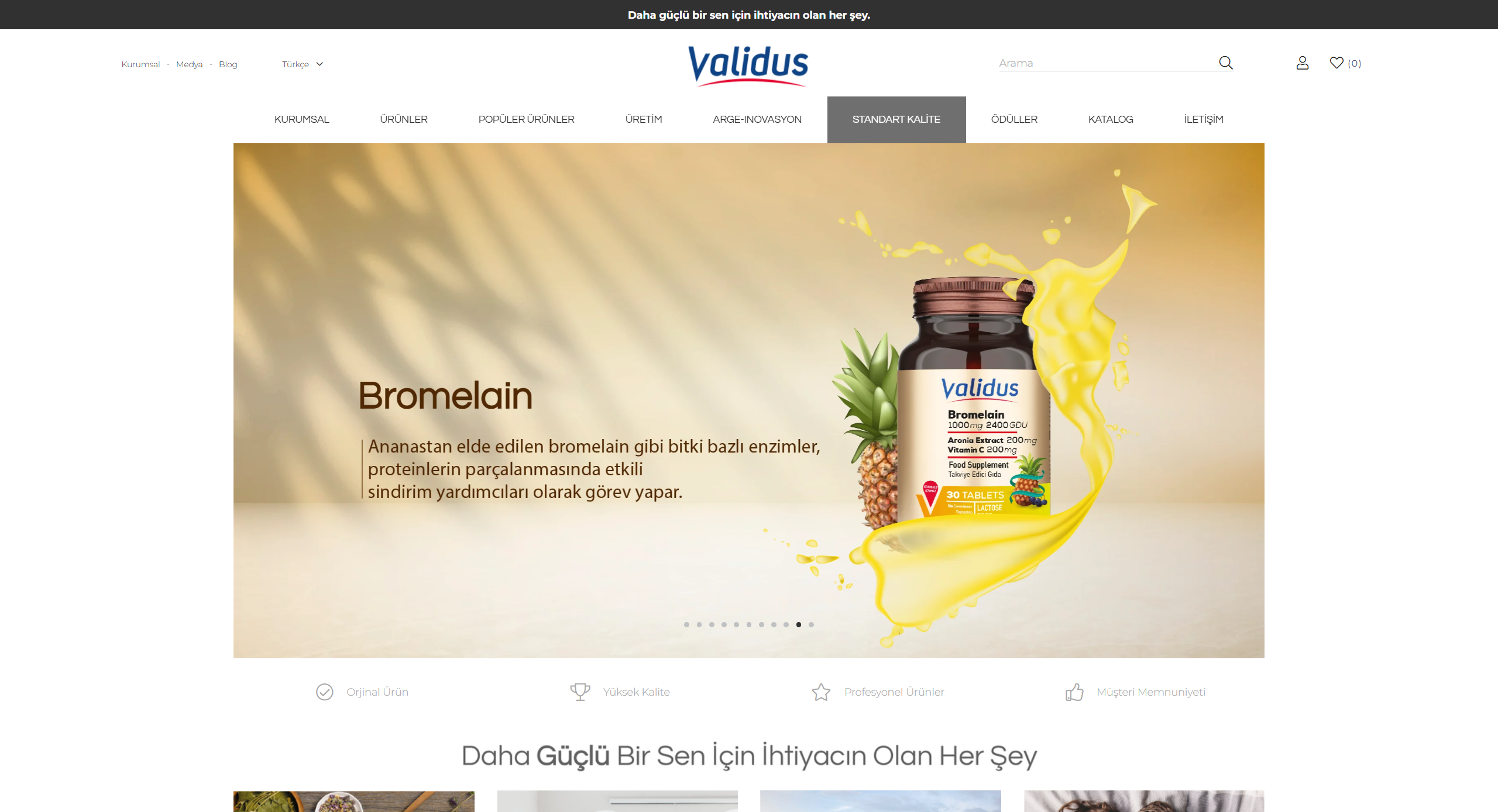 Validus Gıda Takviyesi